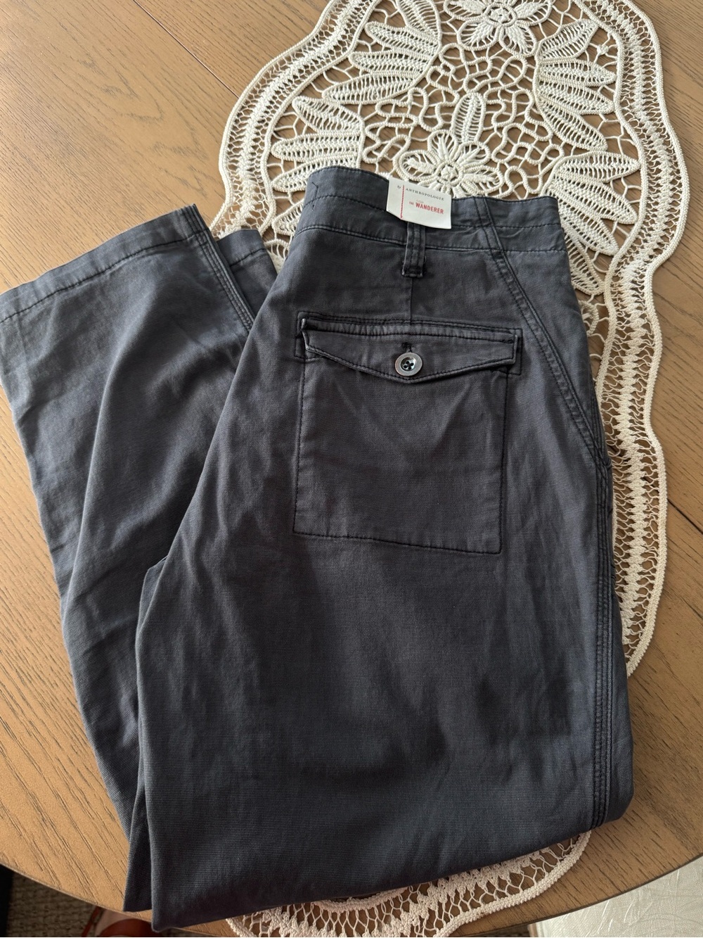 Anthropologie The Wanderer Utility Cargo Pants Black Size 31P Petite